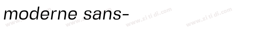 moderne sans字体转换